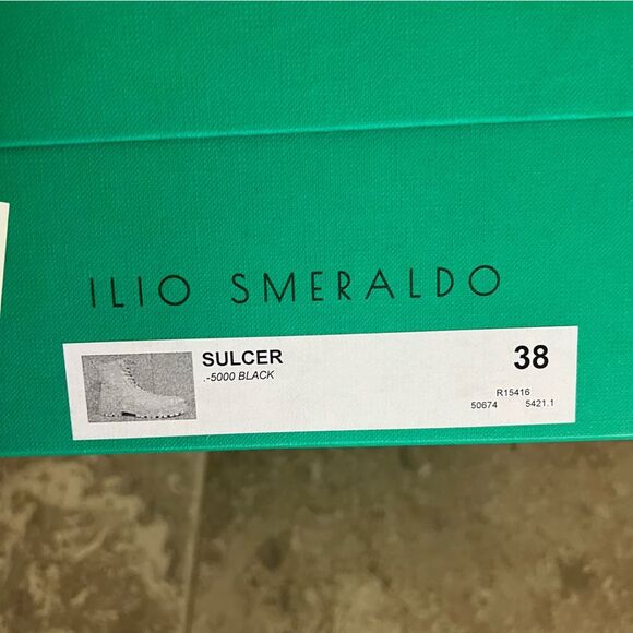 Ilio Smeraldo x Elizabeth Sulcer Combat Boots, Black, New, Size 38 - Picture 8 of 11